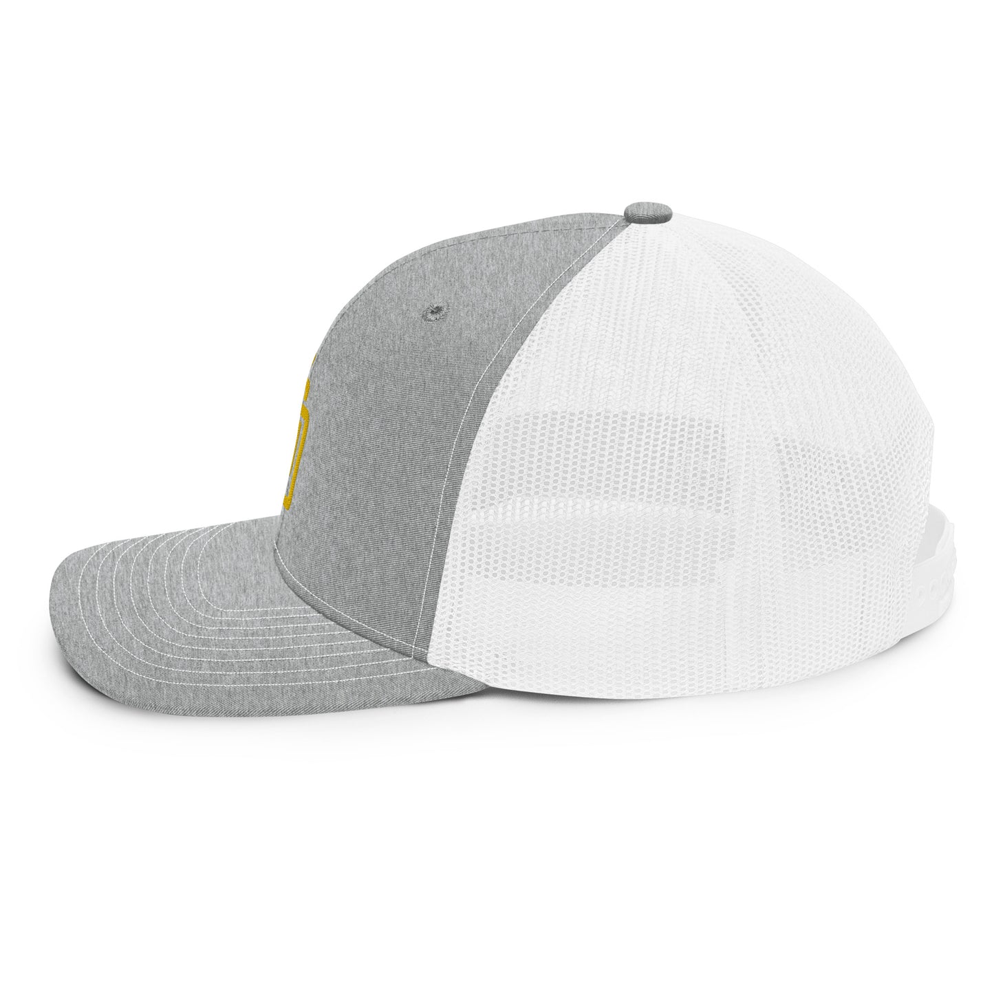 "DGO" Snapback Trucker Cap | Richardson 112 | E Luna CLASSIC Solocrest 1 Gold Thread Front Logo