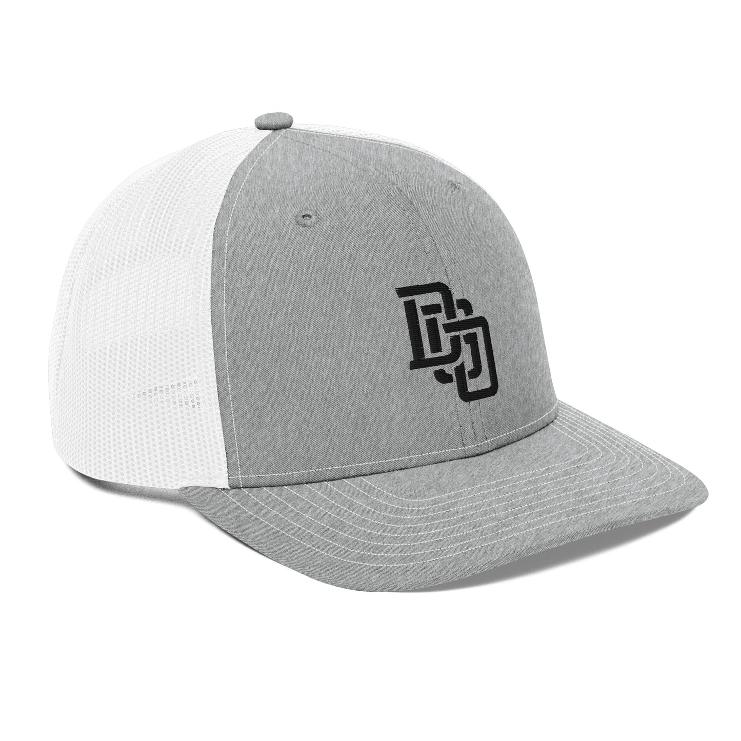 "DGO" Snapback Trucker Cap | Richardson 112 | E Luna CLASSIC Solocrest 1 Black Thread Front Logo