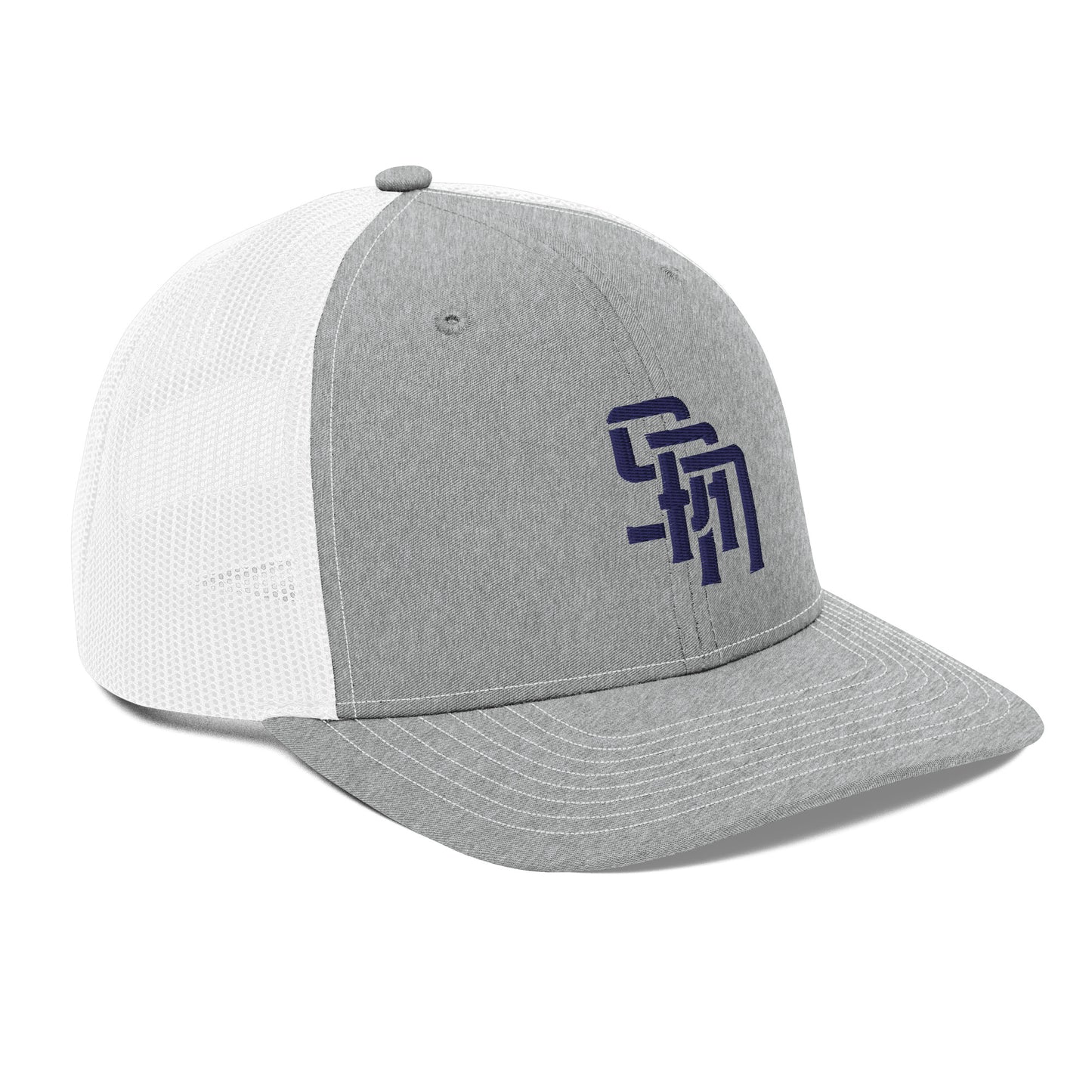 "SAN" Snapback Trucker Cap | Richardson 112 | E Luna Brand CLASSIC Solocrest 1 Navy Thread Front Logo