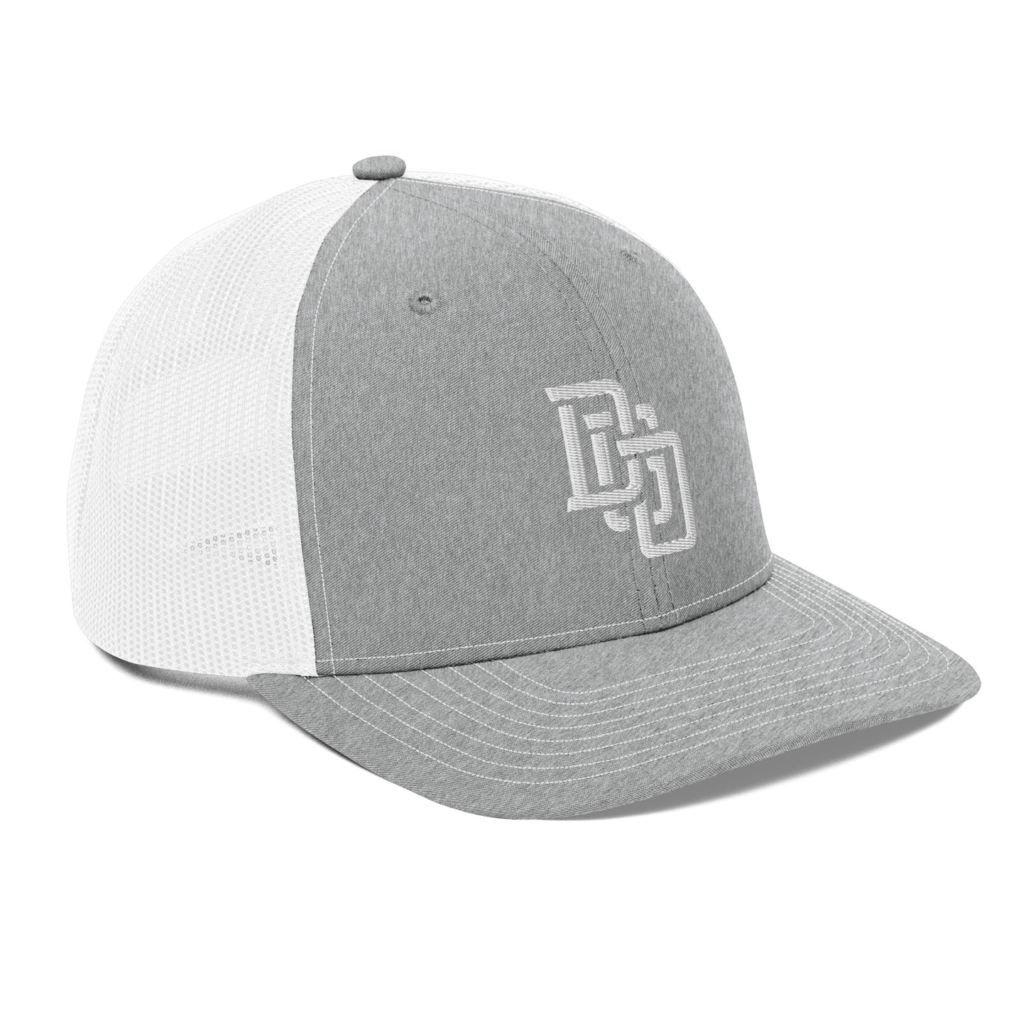 "DGO" Snapback Trucker Cap | Richardson 112 | E Luna CLASSIC Solocrest 1 White Thread Front Logo