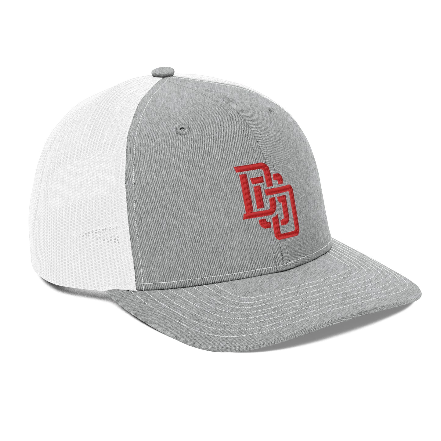 "DGO" Snapback Trucker Cap | Richardson 112 | E Luna CLASSIC Solocrest 1 Red Thread Front Logo