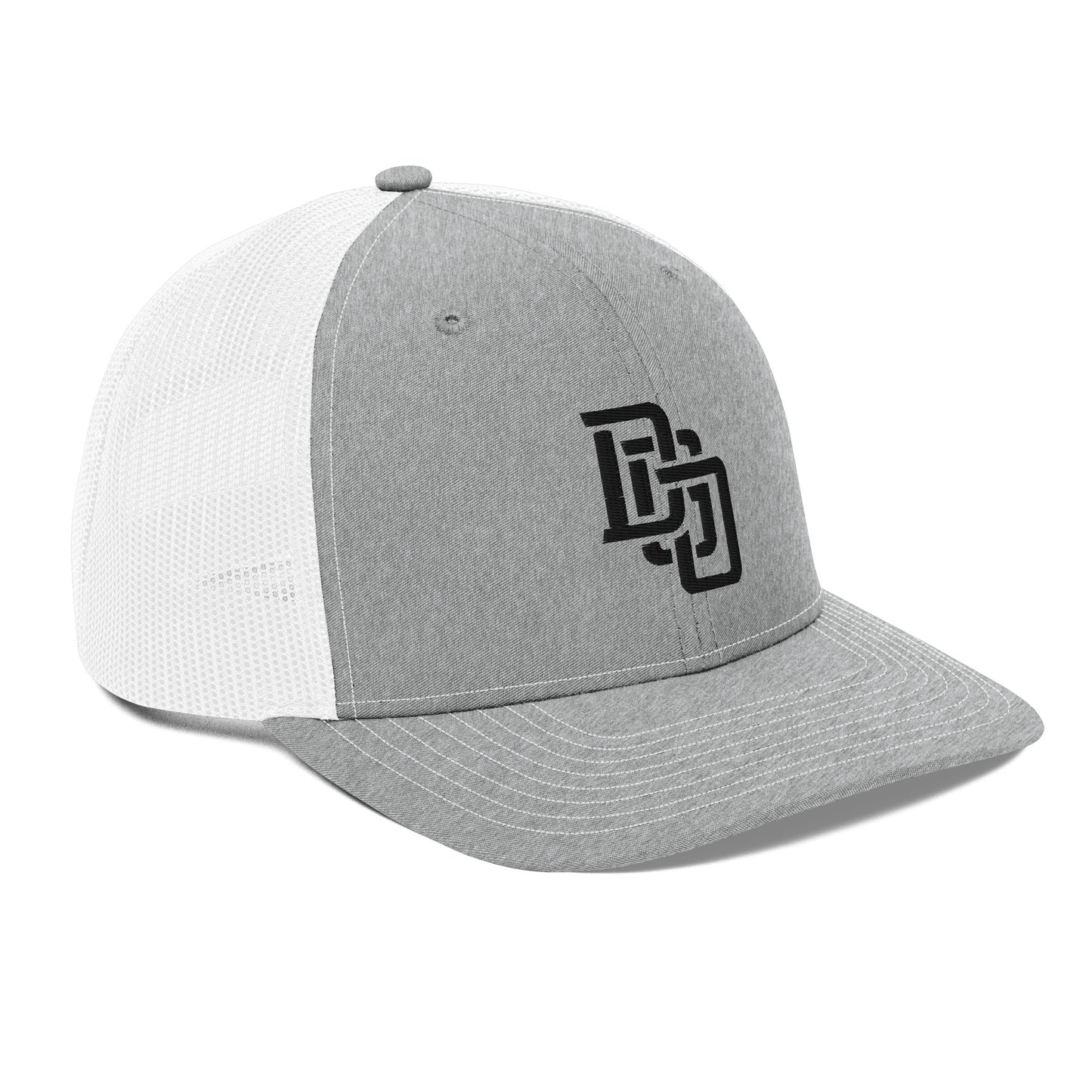 "DGO" Snapback Trucker Cap | Richardson 112 | E Luna CLASSIC Solocrest 1 Black Thread Front Logo