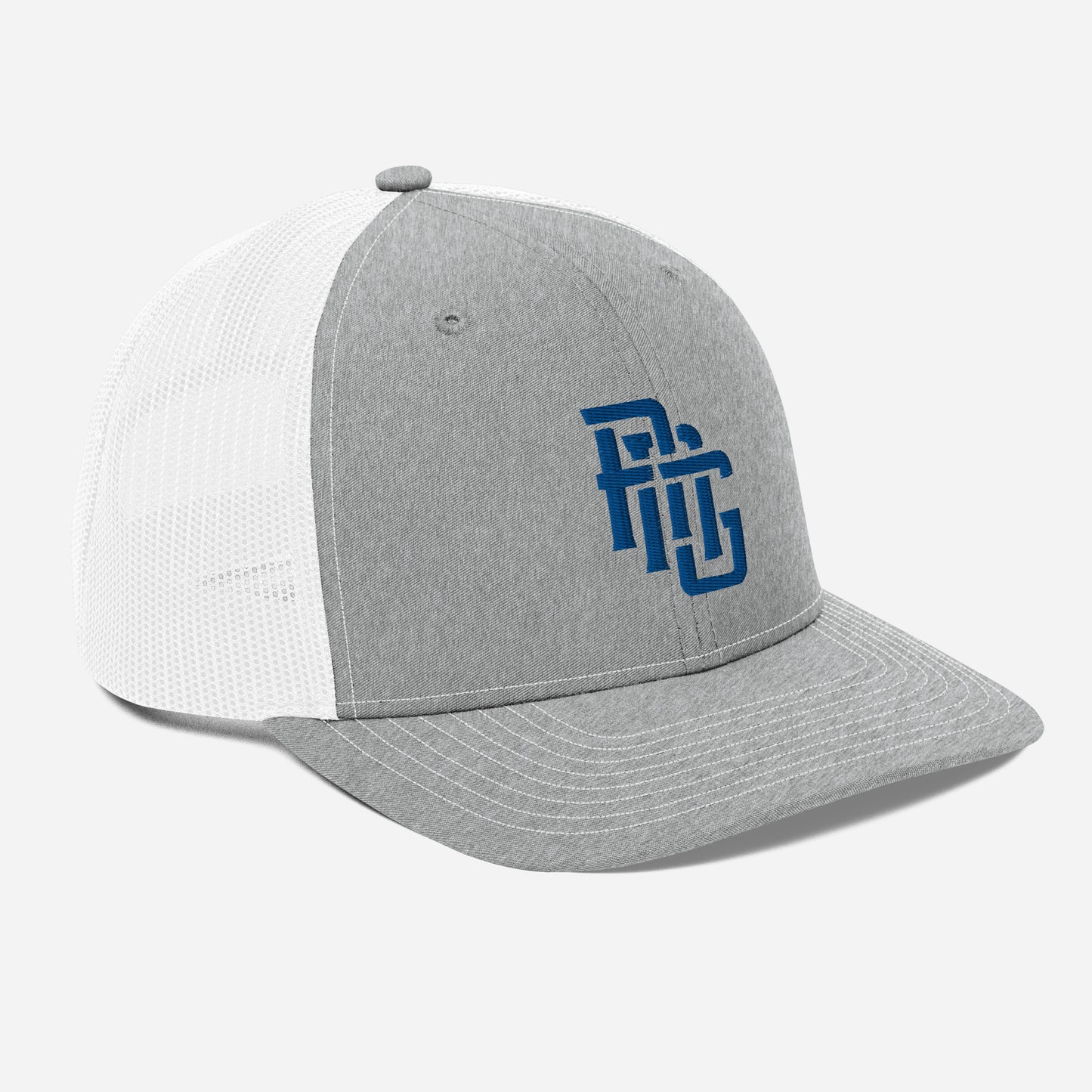 "ANG" Snapback Trucker Cap | Richardson 112 | E Luna CLASSIC Solocrest 1 Royal Thread Front Logo