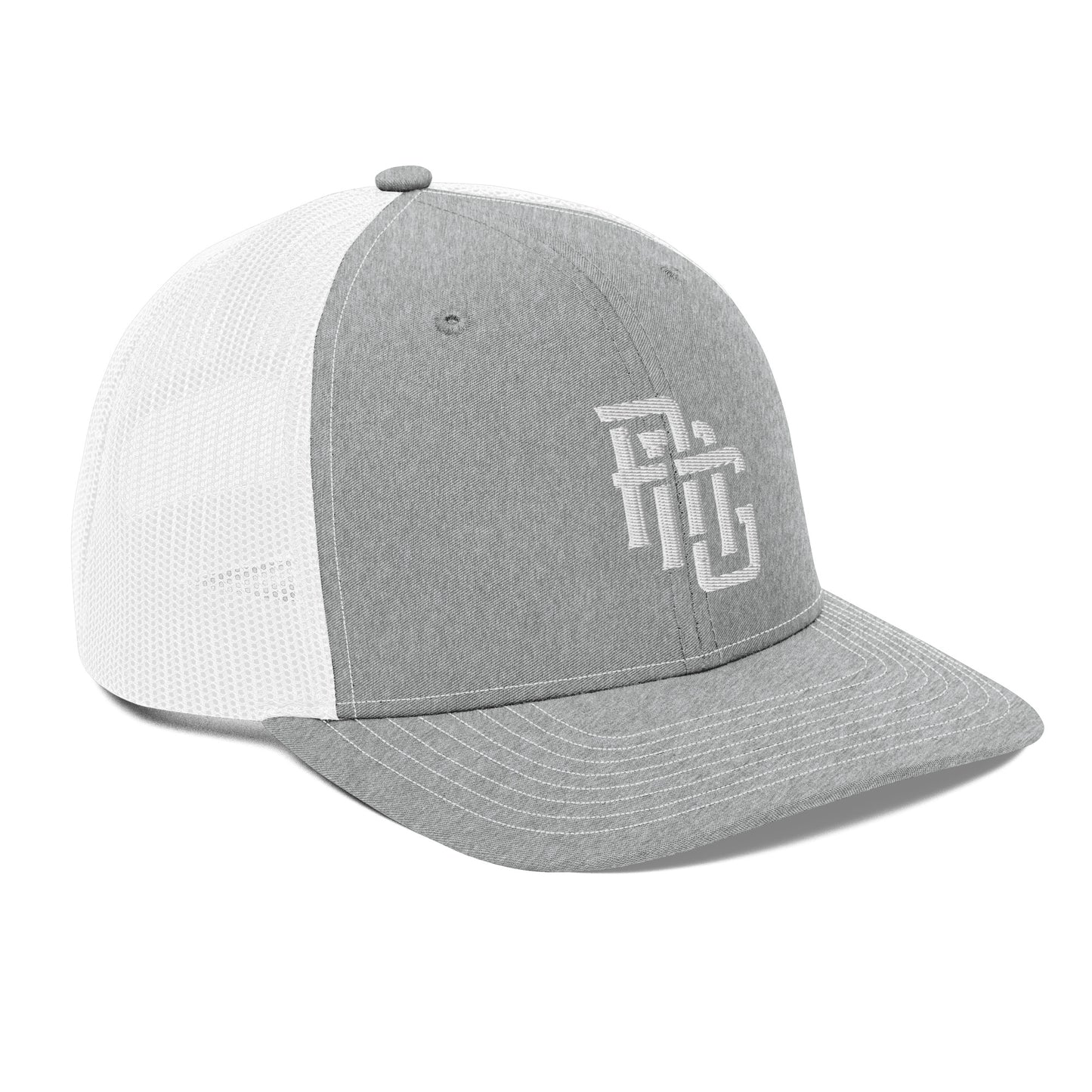 "ANG" Snapback Trucker Cap | Richardson 112 | E Luna CLASSIC Solocrest 1 White Thread Front Logo