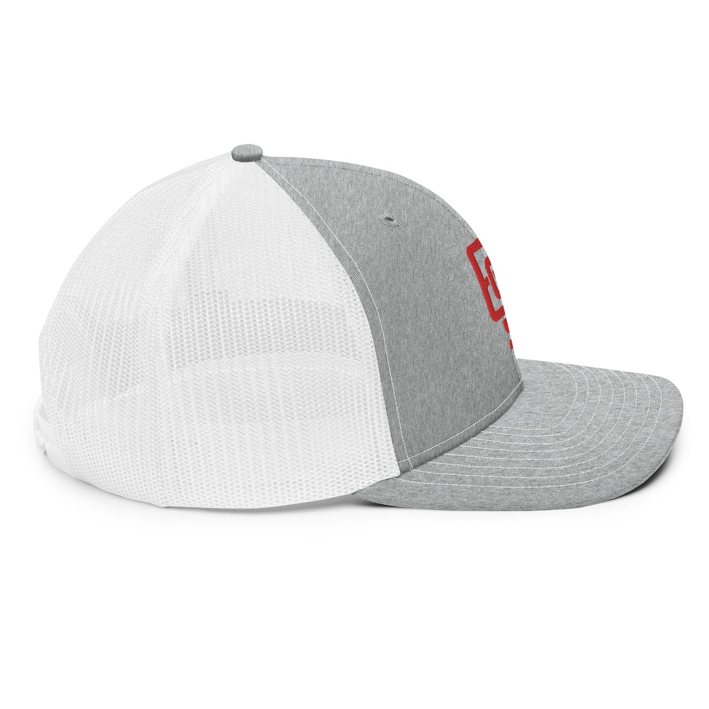 "619" Snapback Trucker Cap | Richardson 112 | E Luna CLASSIC Solocrest 1 Red Thread Front Logo