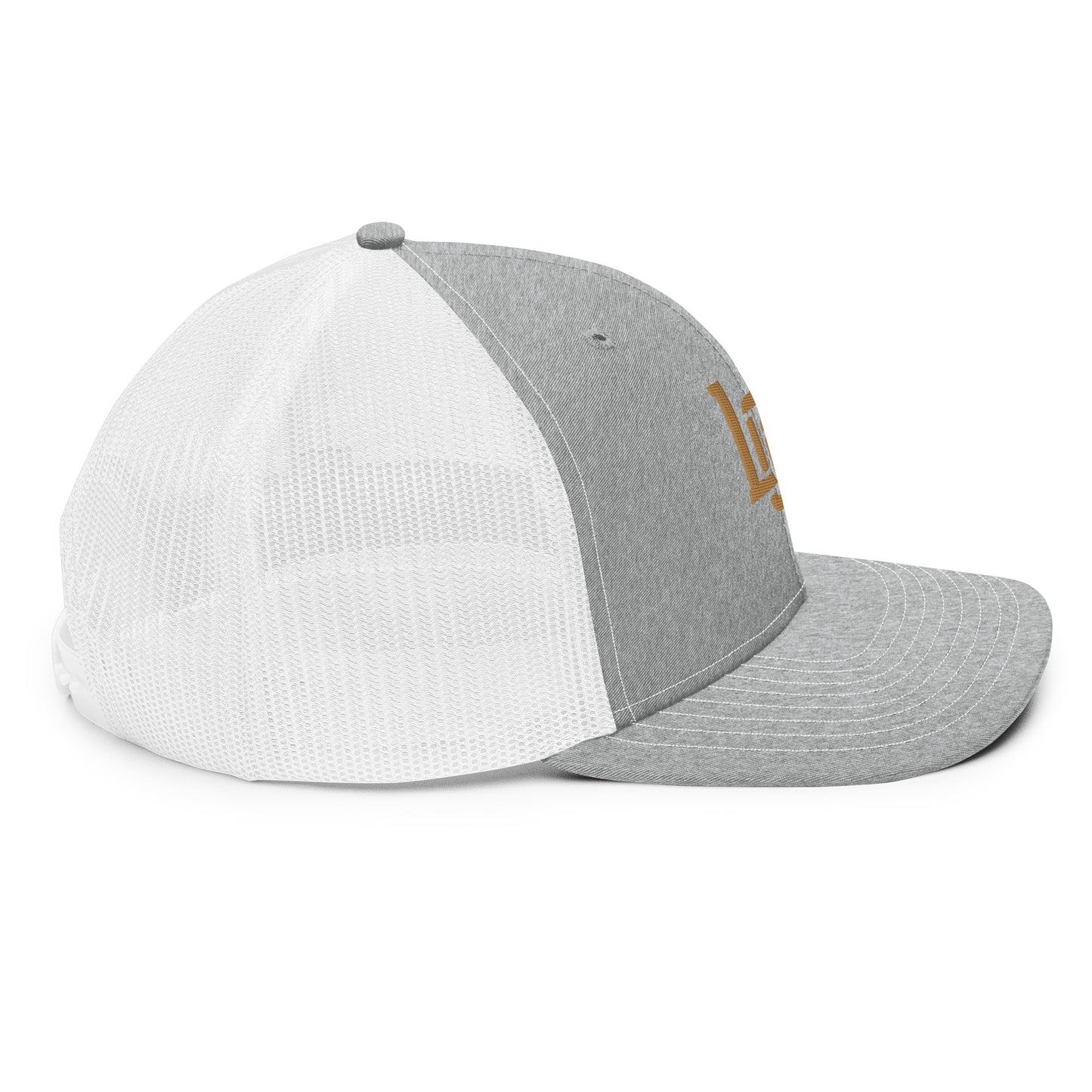 "LOS" Snapback Trucker Cap | Richardson 112 | E Luna CLASSIC Solocrest 1 Old Gold Thread Front Logo