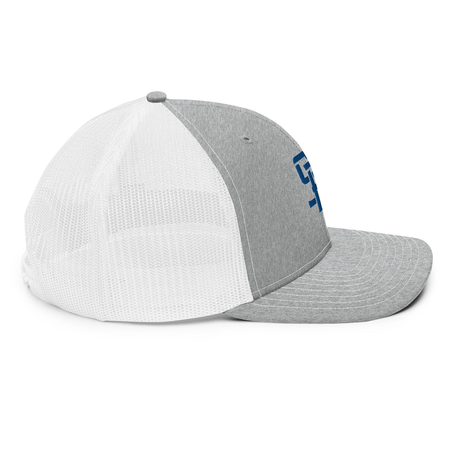 "SAN" Snapback Trucker Cap | Richardson 112 | E Luna Brand CLASSIC Solocrest 1 Royal Thread Front Logo