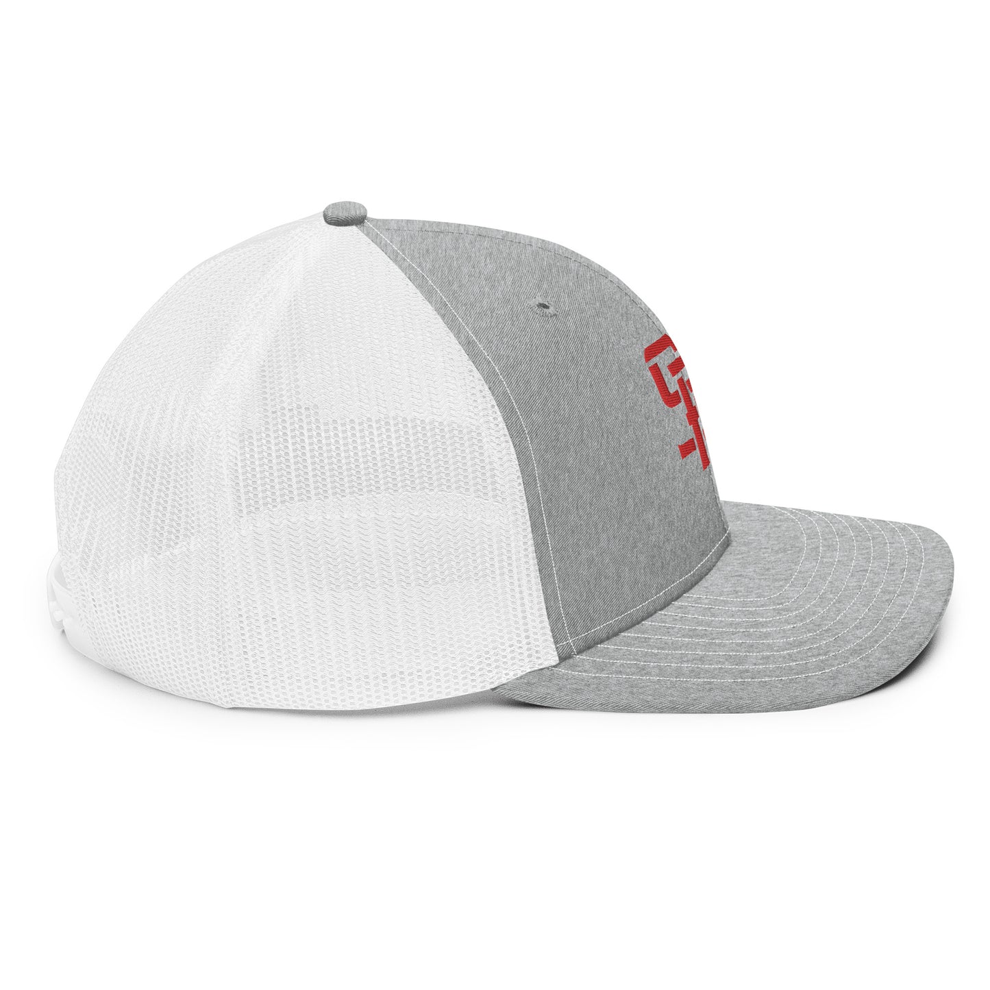 "SAN" Snapback Trucker Cap | Richardson 112 | E Luna Brand CLASSIC Solocrest 1 Red Thread Front Logo