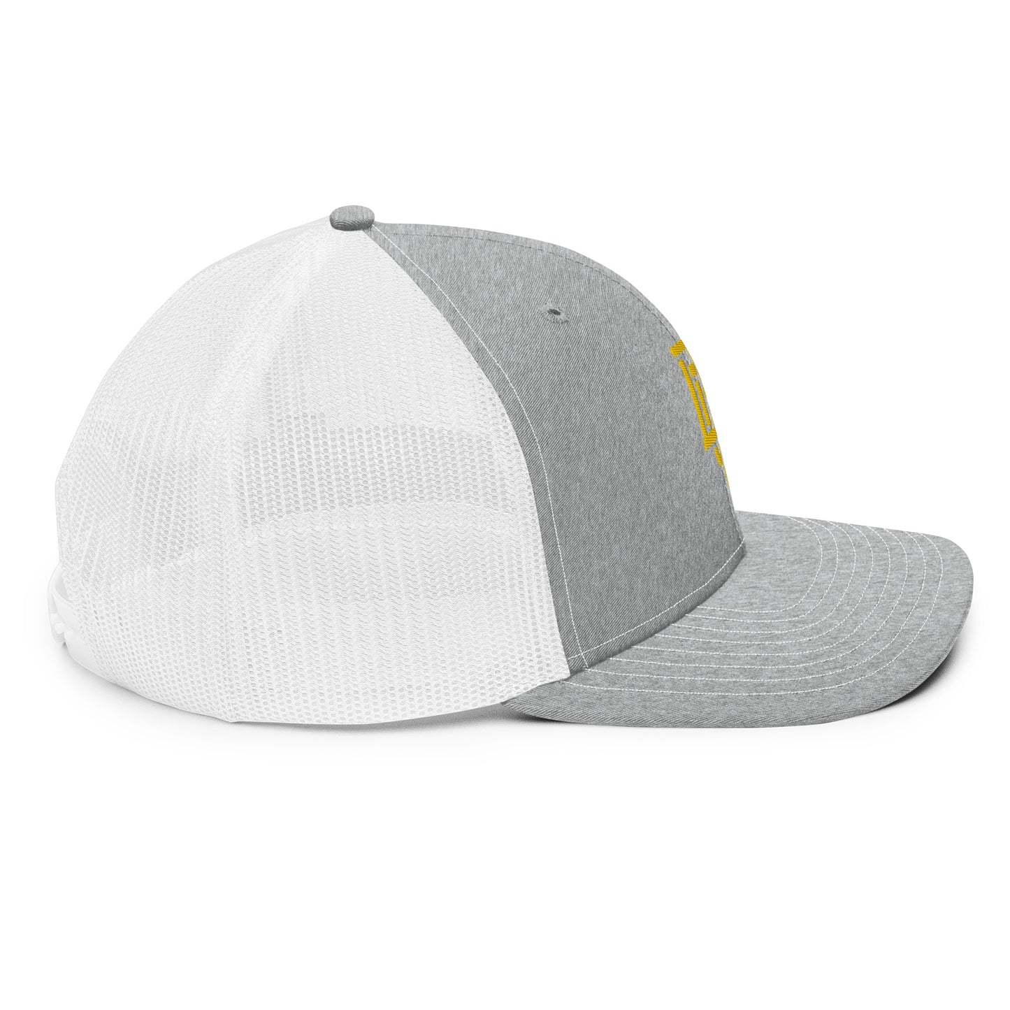 "DGO" Snapback Trucker Cap | Richardson 112 | E Luna CLASSIC Solocrest 1 Gold Thread Front Logo