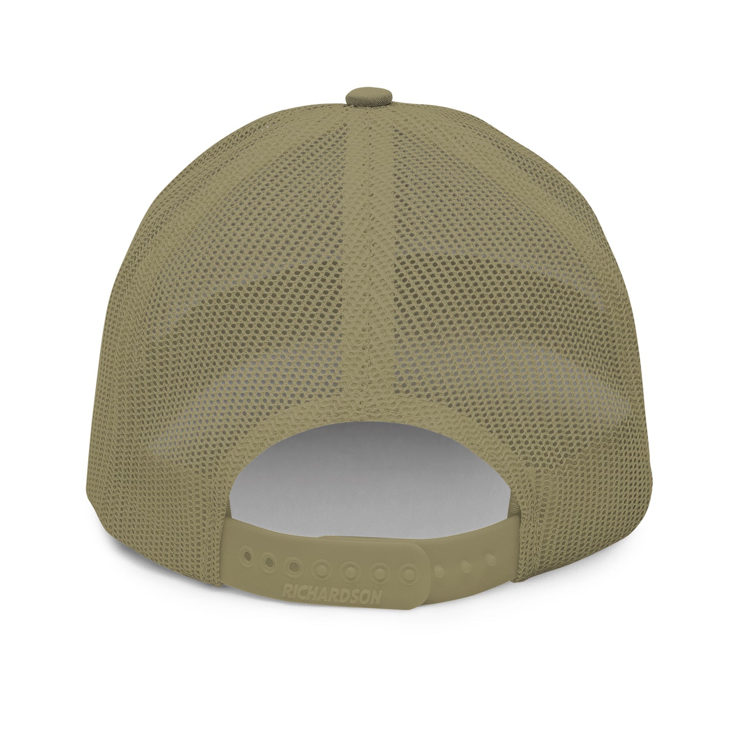 "DGO" Snapback Trucker Cap | Richardson 112 | E Luna CLASSIC Solocrest 1 Aqua/Teal Thread Front Logo