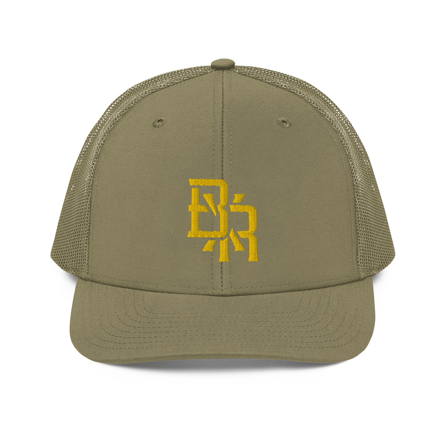 "BXR" Snapback Trucker Cap | Richardson 112 | E Luna CLASSIC Solocrest 1 Gold Thread Front Logo