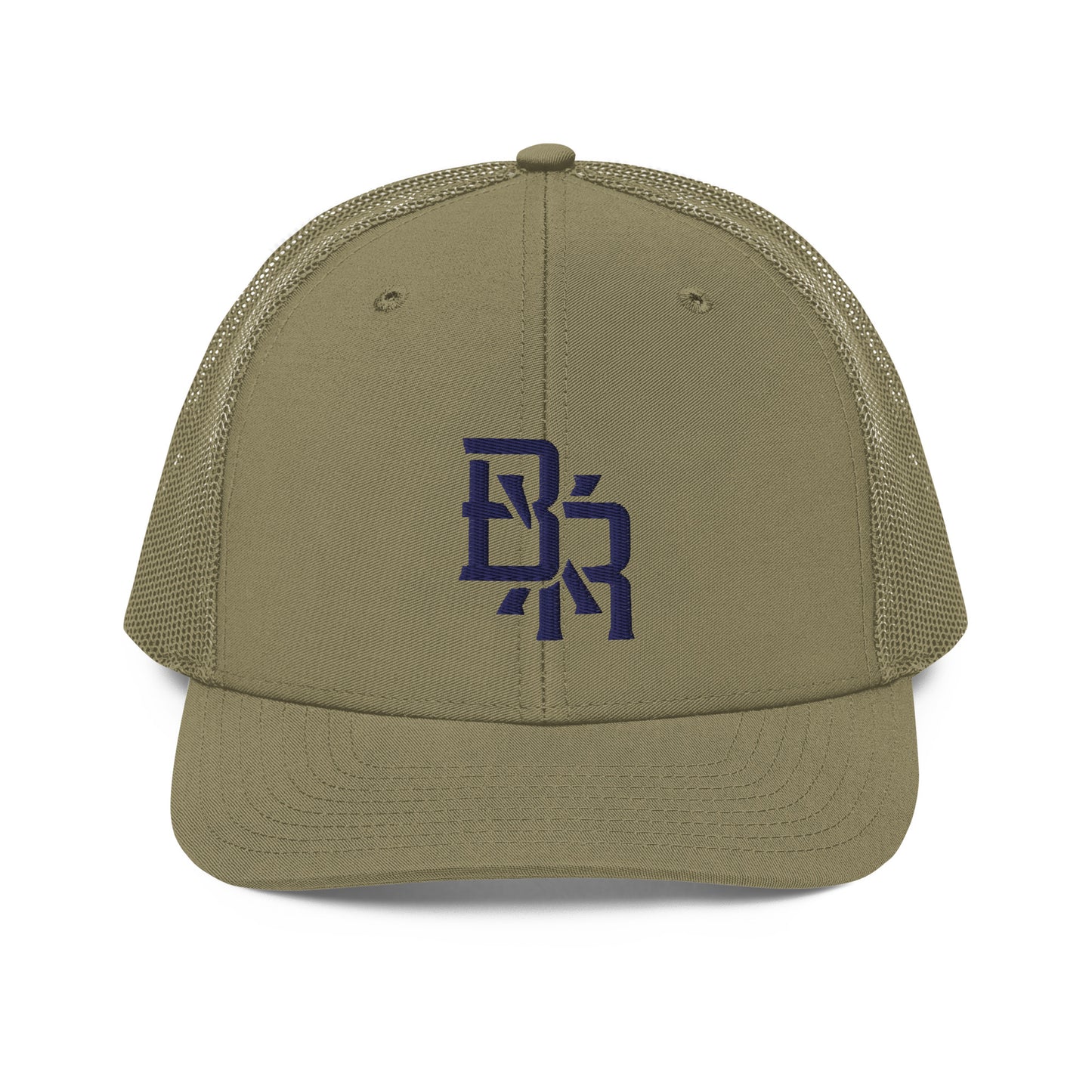 "BXR" Snapback Trucker Cap | Richardson 112 | E Luna CLASSIC Solocrest 1 Navy Thread Front Logo