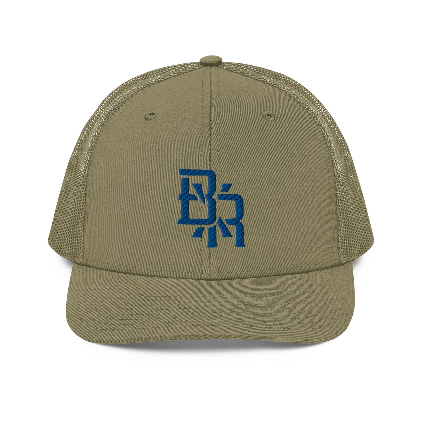 "BXR" Snapback Trucker Cap | Richardson 112 | E Luna CLASSIC Solocrest 1 Royal Thread Front Logo
