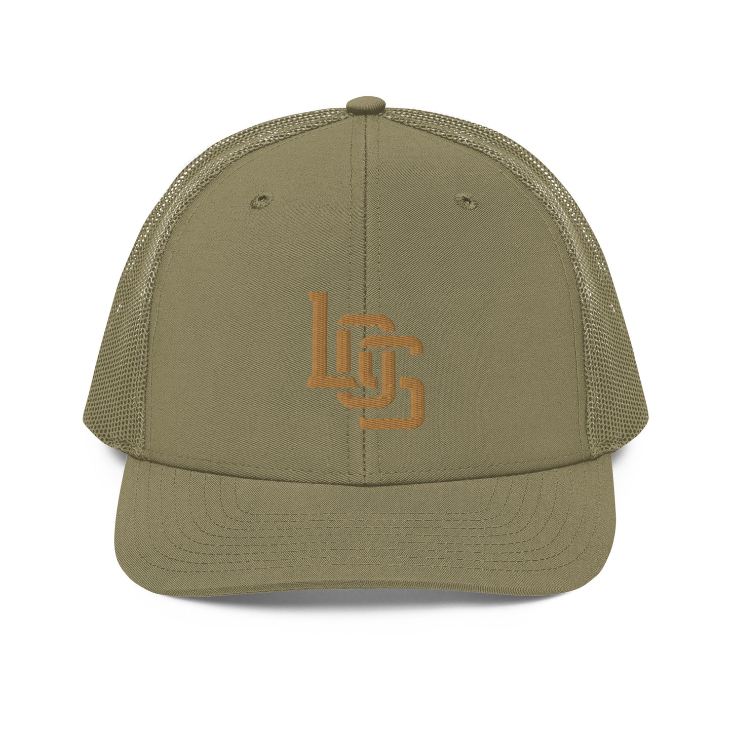 "LOS" Snapback Trucker Cap | Richardson 112 | E Luna CLASSIC Solocrest 1 Old Gold Thread Front Logo