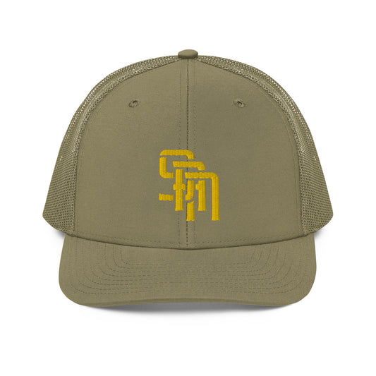 "SAN" Snapback Trucker Cap | E Luna Brand CORE | 1 Gold Thread Logo