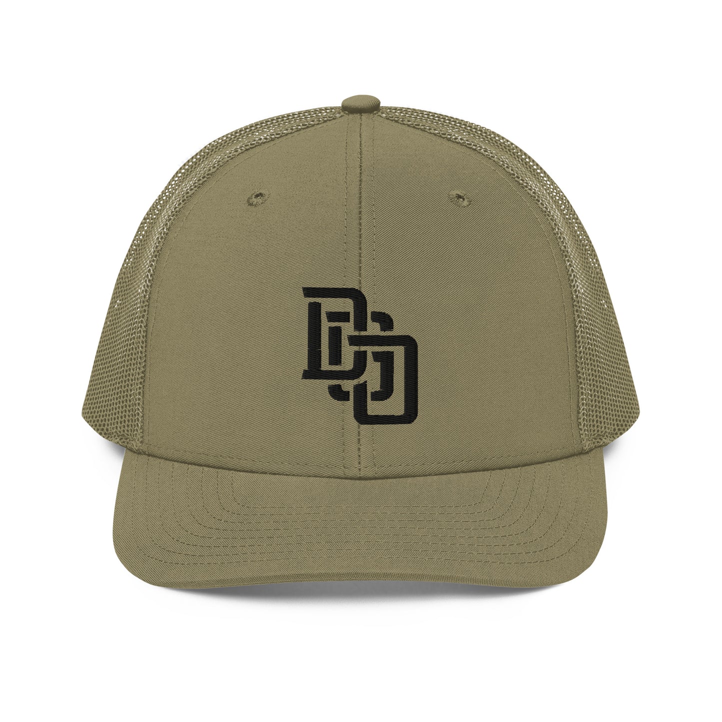 "DGO" Snapback Trucker Cap | Richardson 112 | E Luna CLASSIC Solocrest 1 Black Thread Front Logo