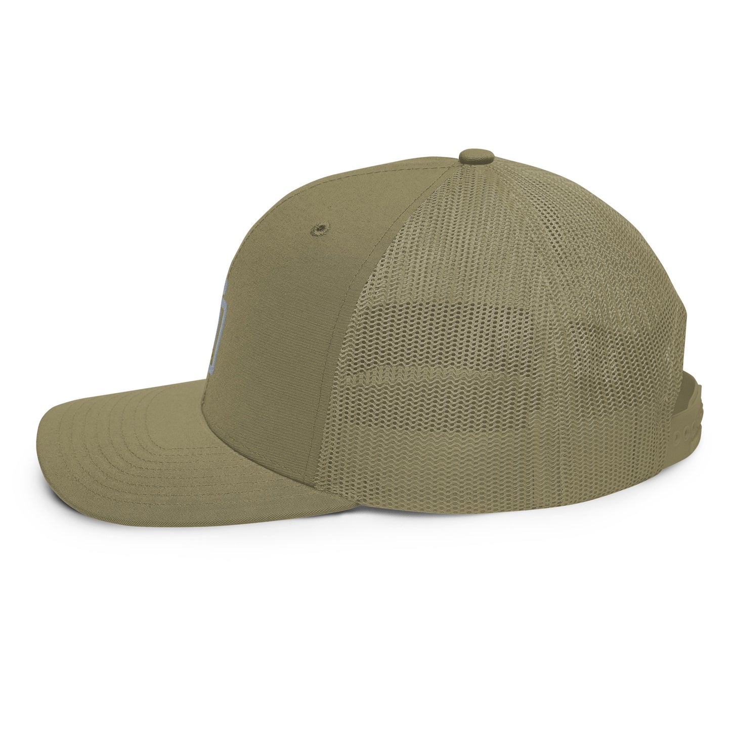 "DGO" Snapback Trucker Cap | Richardson 112 | E Luna CLASSIC Solocrest 1 Grey Thread Front Logo
