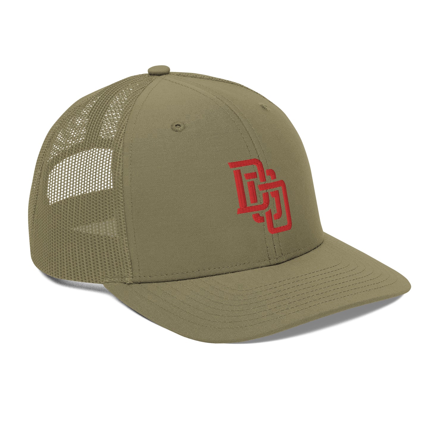 "DGO" Snapback Trucker Cap | Richardson 112 | E Luna CLASSIC Solocrest 1 Red Thread Front Logo