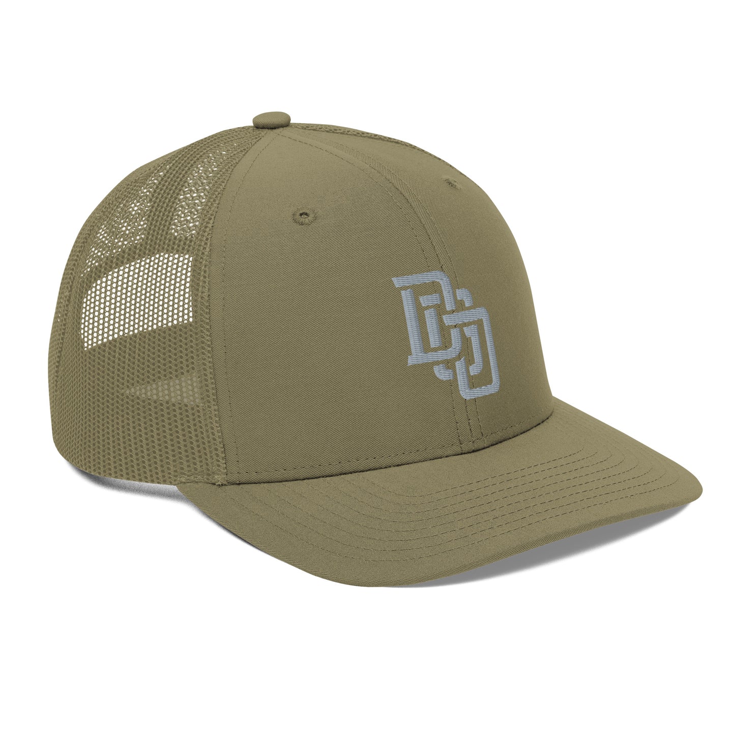 "DGO" Snapback Trucker Cap | Richardson 112 | E Luna CLASSIC Solocrest 1 Grey Thread Front Logo