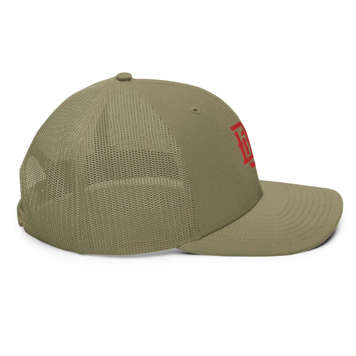 "BOX" Snapback Trucker Cap | Richardson 112 | E Luna CLASSIC Solocrest 1 Red Thread Front Logo