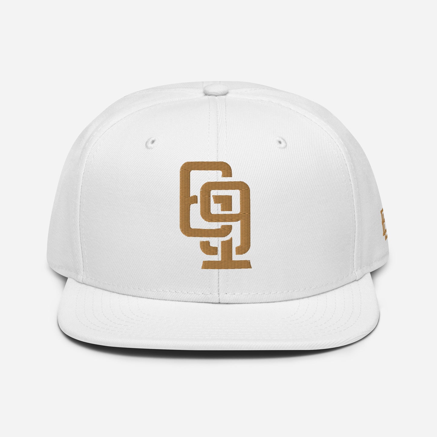 "619" Snapback Otto Cap | E Luna Brand ESSENTIAL | 2 Old Gold Thread Logos