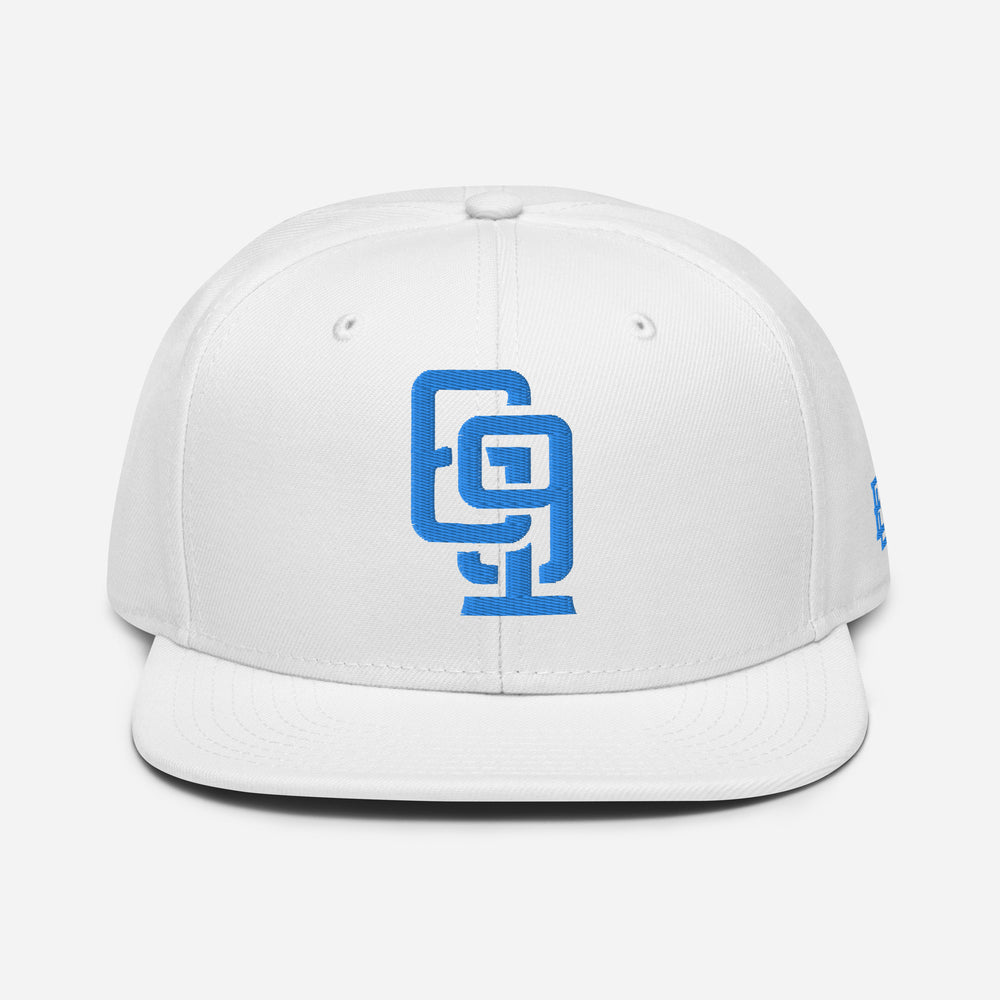 "619" Snapback | E Luna Brand ESSENTIAL | 2 Aqua/Teal Thread Logos | 3D Puff Edition