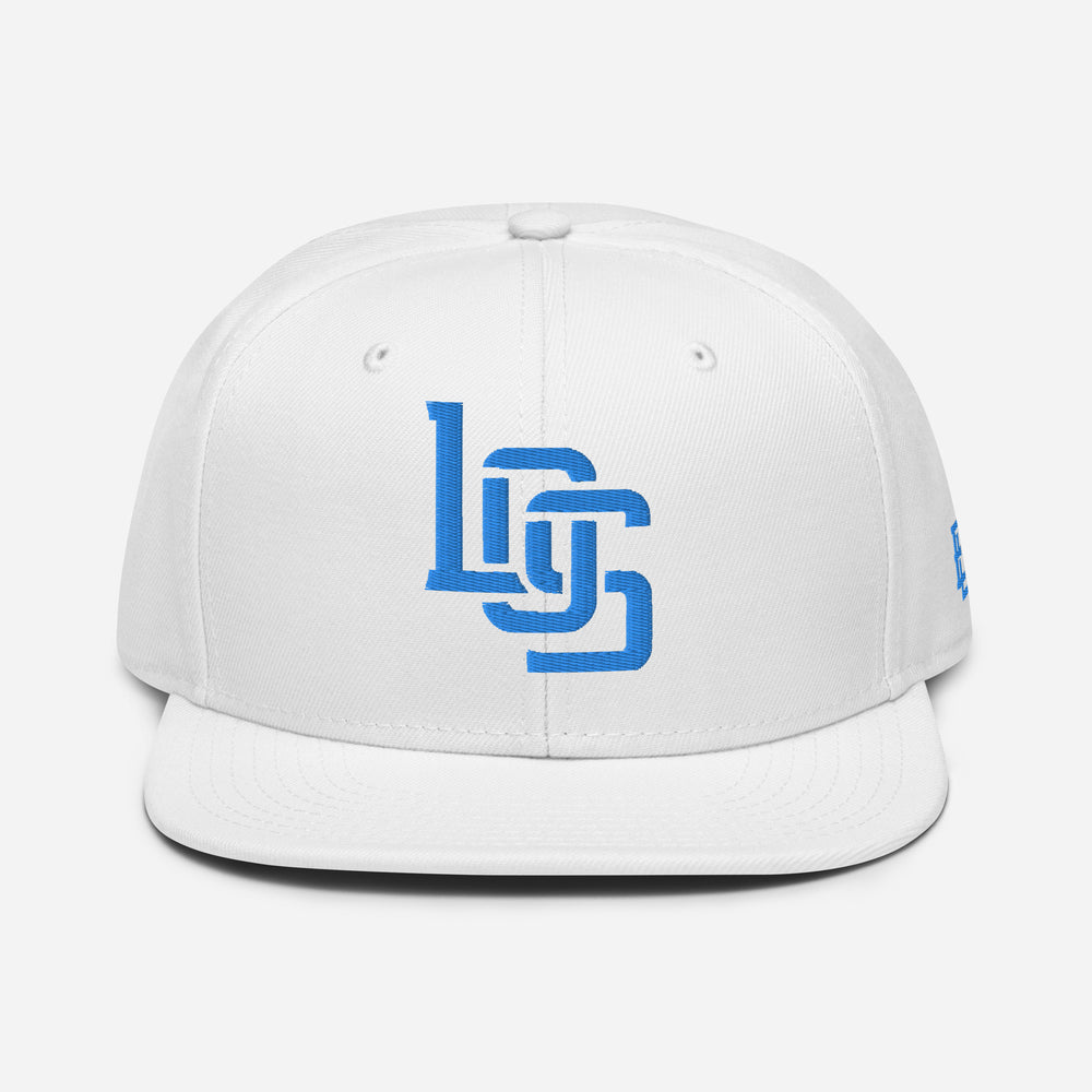 "LOS" Snapback | E Luna Brand ESSENTIAL | 2 Aqua/Teal Thread Logos