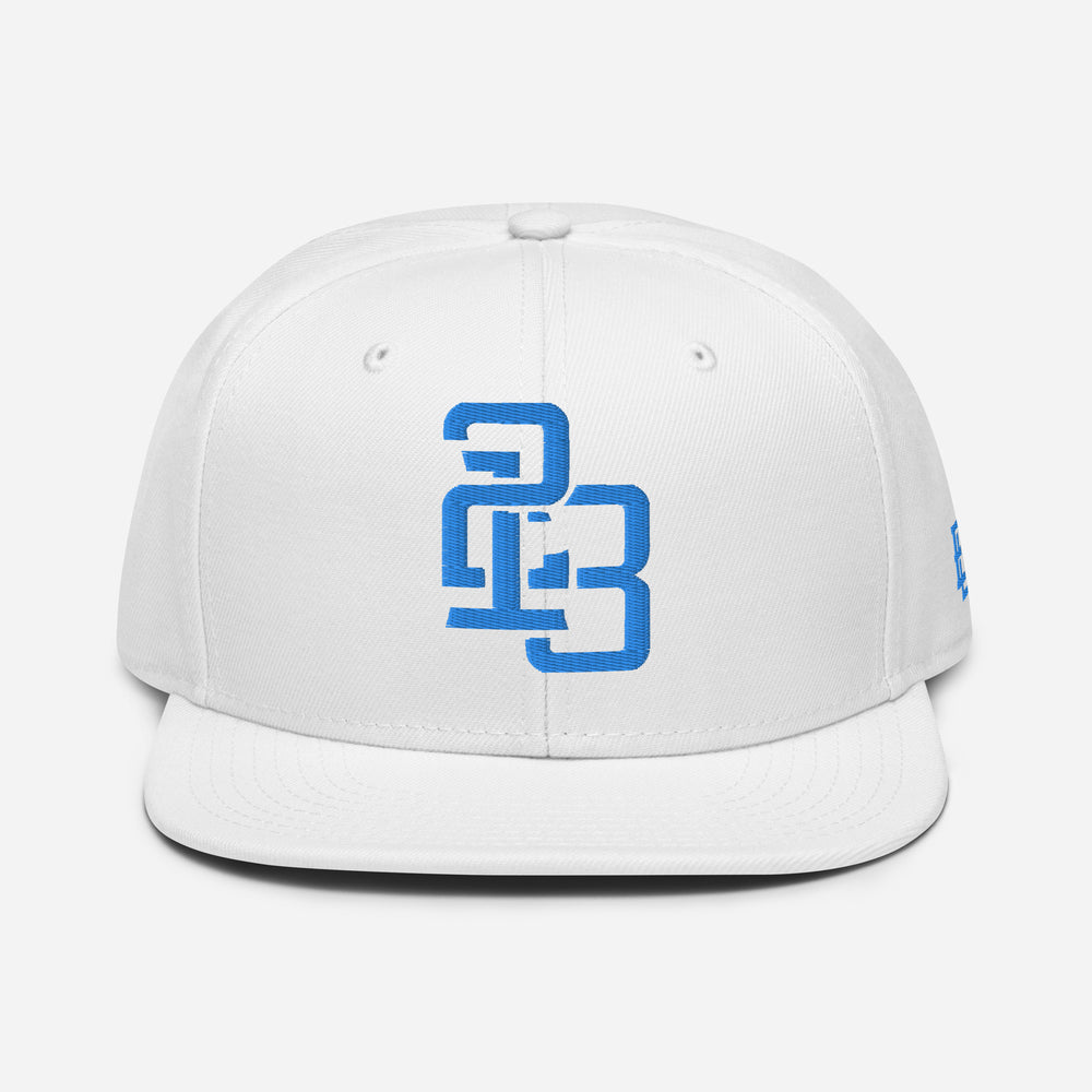 Boné Trucker "213" | Otto Cap 125-978 | E Luna SELECT Tricrest 3 Fio Aqua/Teal Logos na Frente, Lateral Esquerda e Parte de Trás