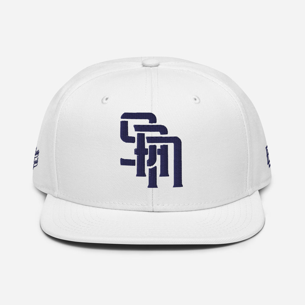 Boné "SAN" | E Luna Brand PREMIUM | 4 Logos Bordados em Azul-Marinho | Edição 3D Puff