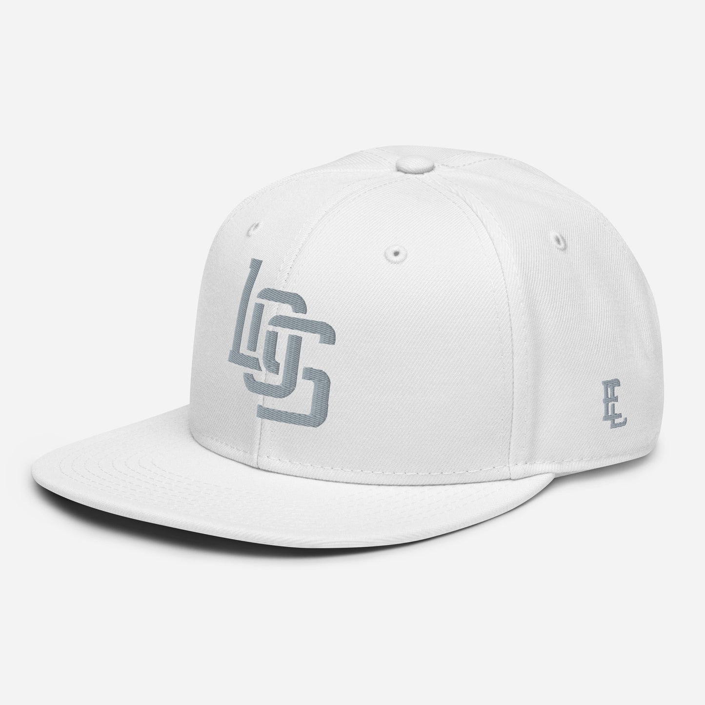"LOS" Snapback | E Luna Brand ESSENTIAL | 2 Grey Thread Logos