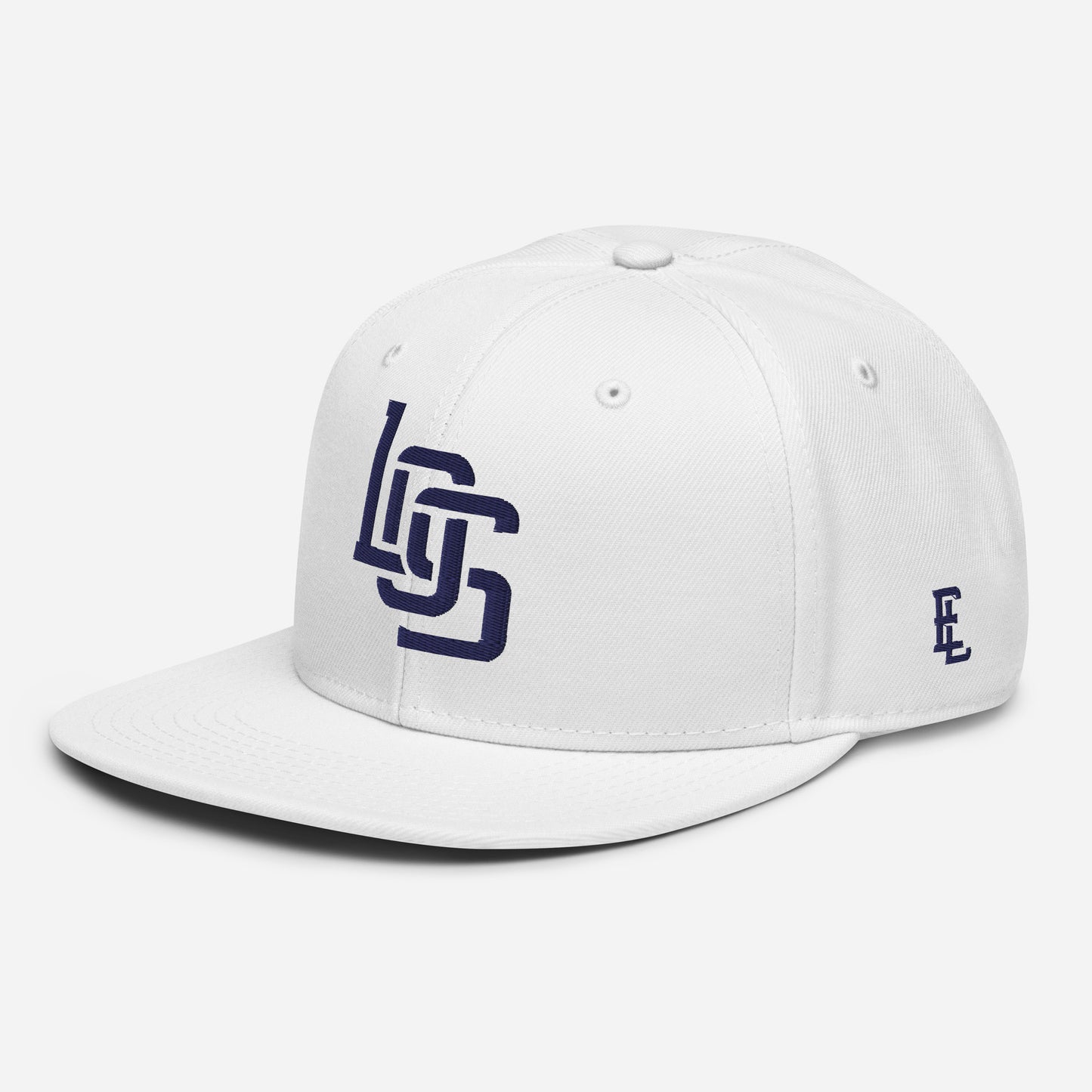 "LOS" Snapback | E Luna Brand ESSENTIAL | 2 Navy Thread Logos