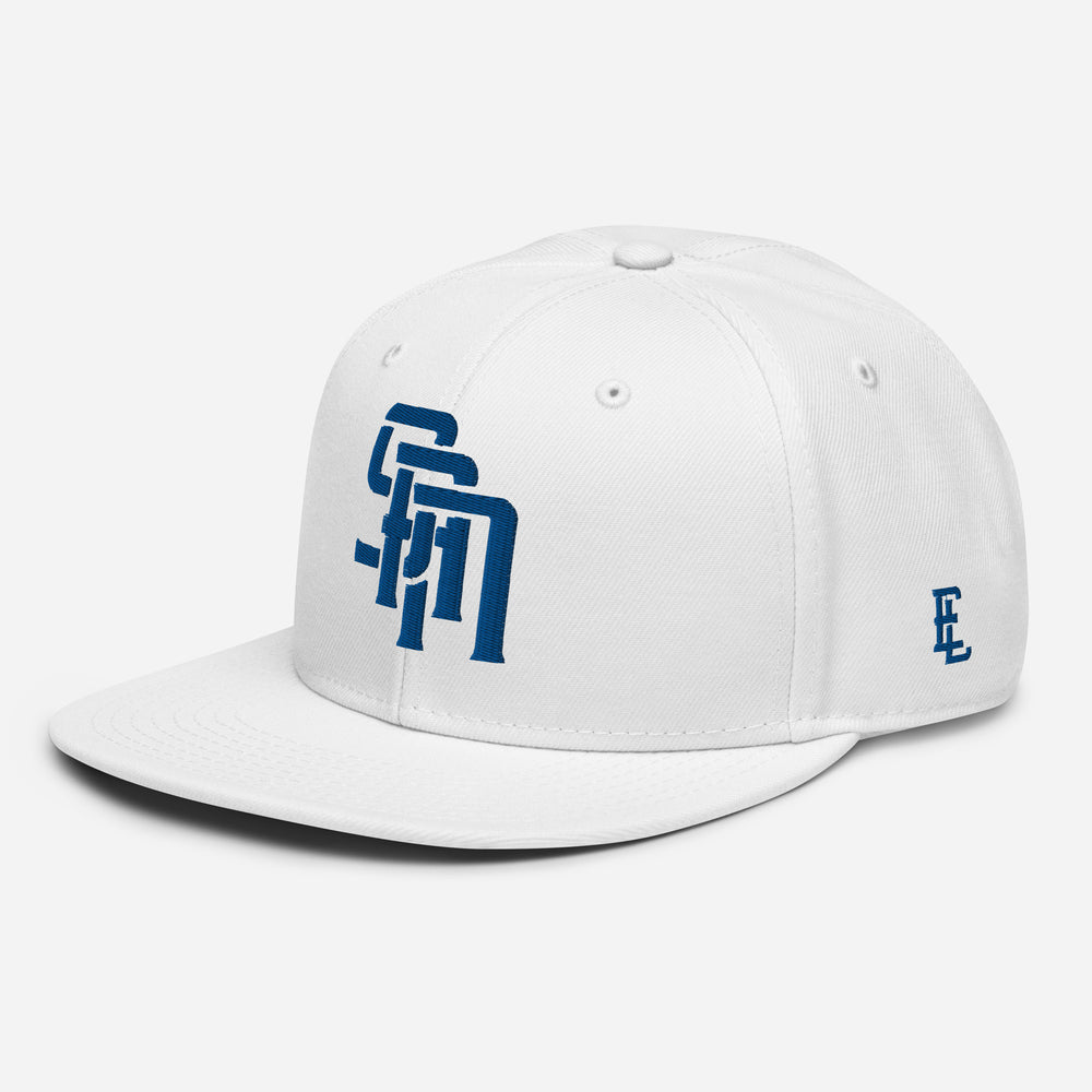 Gorra Snapback "SAN" | E Luna Brand SELECT | 3 Logotipos Royal Thread | Edición 3D Puff
