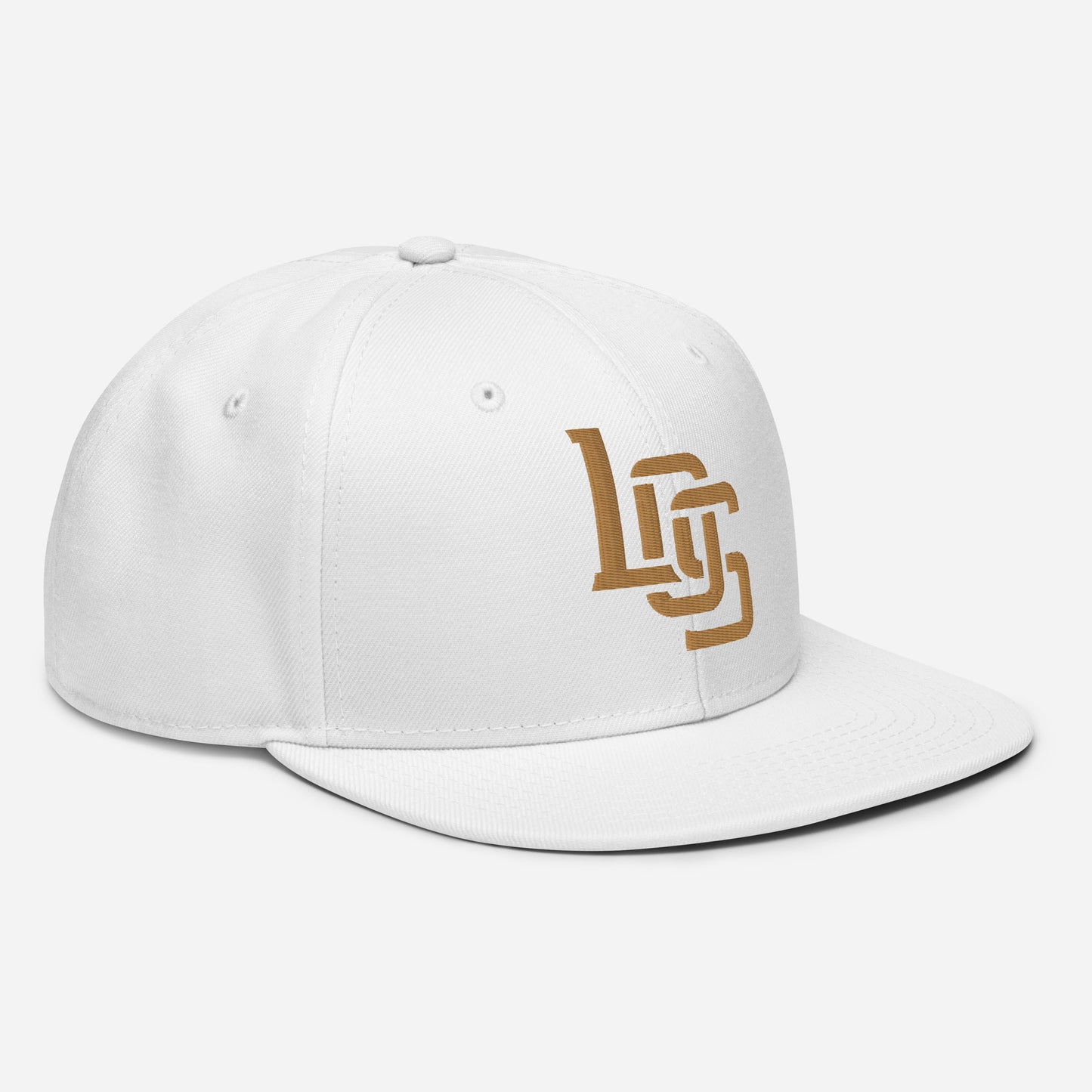 "LOS" Snapback | E Luna Brand ESSENTIAL | 2 Old Gold Thread Logos