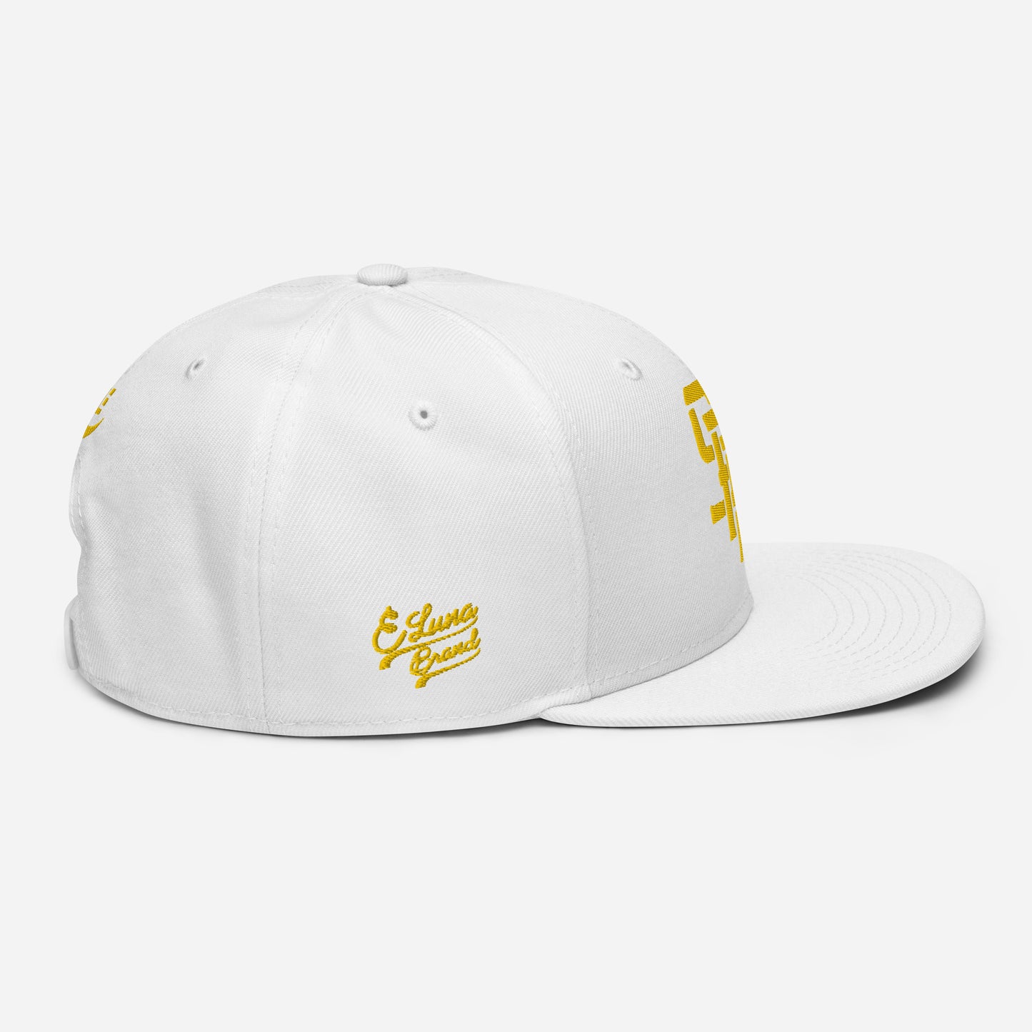 "SAN" Snapback | E Luna Brand PREMIUM | 4 Gold Thread Logos | 3D Puff Edition