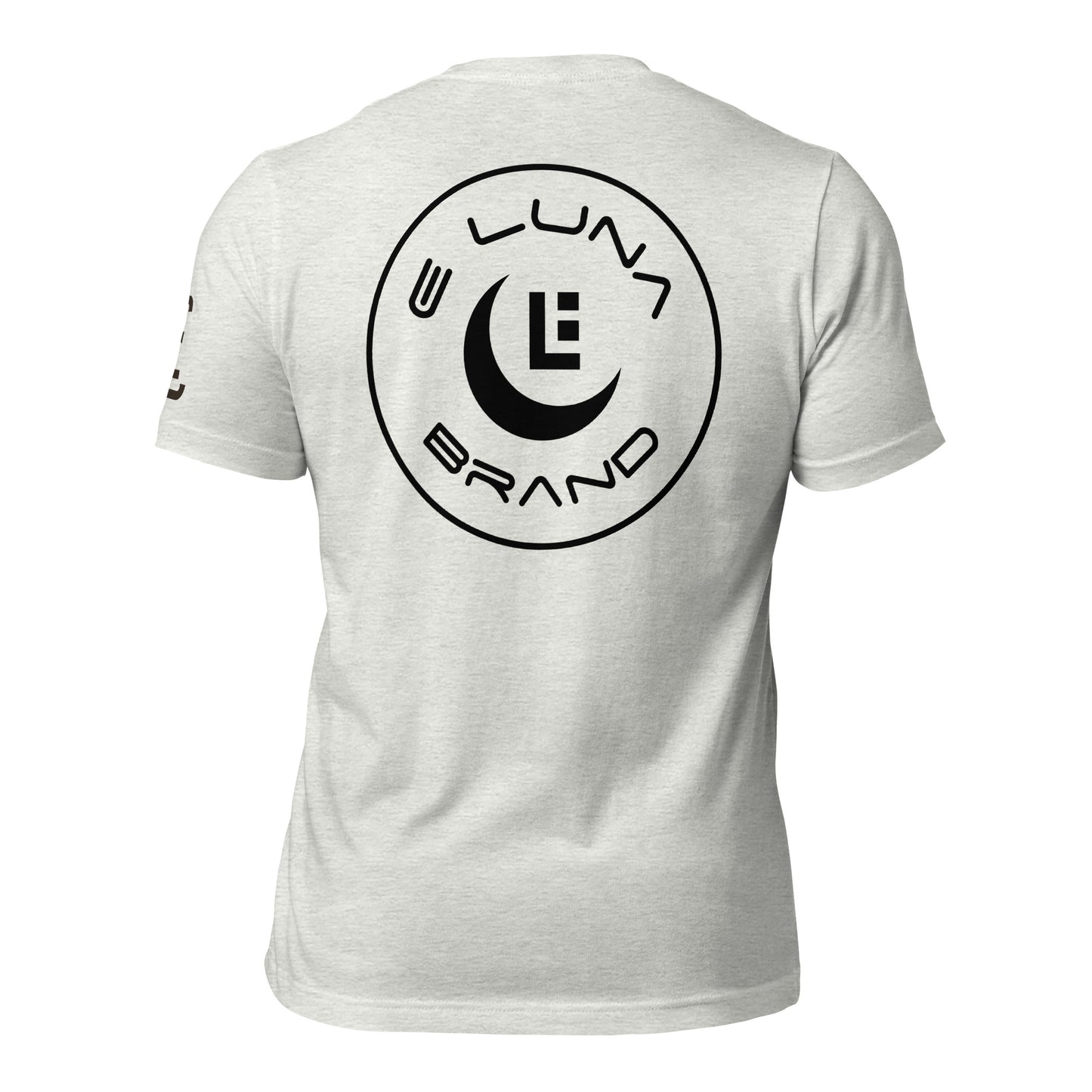 "SAN" Unisex Staple T-Shirt | E Luna Brand ELEMENT | 3 Black Logos: Front, Left Sleeve & Back