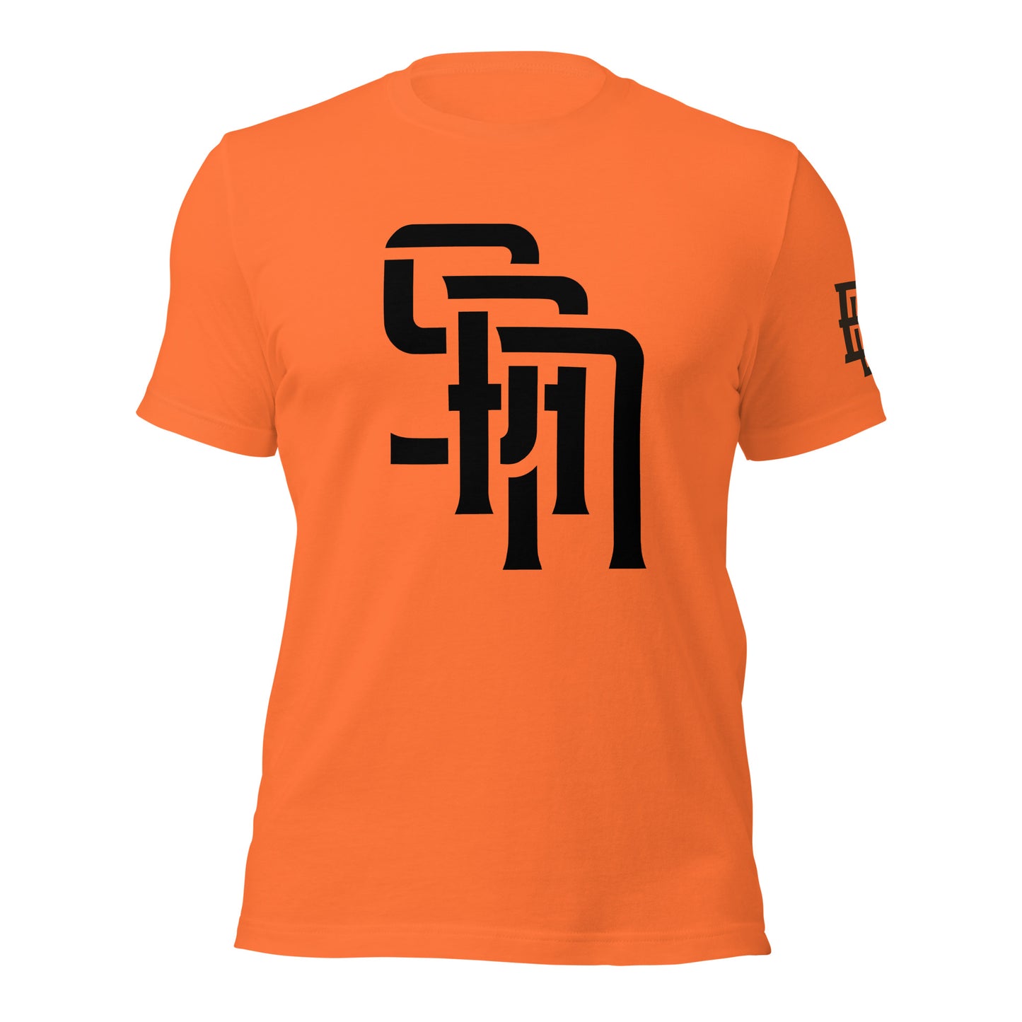 "SAN" Unisex Staple T-Shirt | E Luna Brand ELEMENT | 3 Black Logos: Front, Left Sleeve & Back