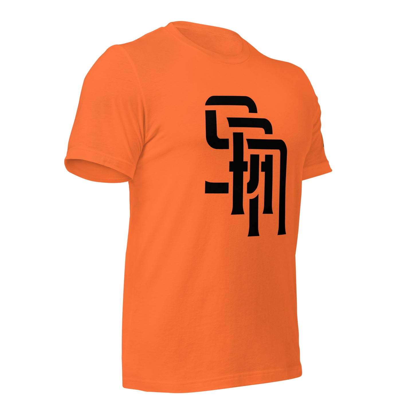 "SAN" Unisex Staple T-Shirt | E Luna Brand ELEMENT | 3 Black Logos: Front, Left Sleeve & Back