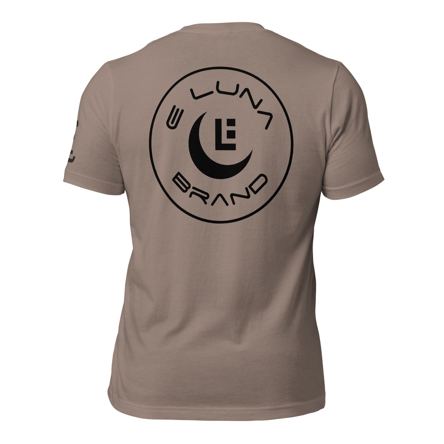 "SAN" Unisex Staple T-Shirt | E Luna Brand ELEMENT | 3 Black Logos: Front, Left Sleeve & Back