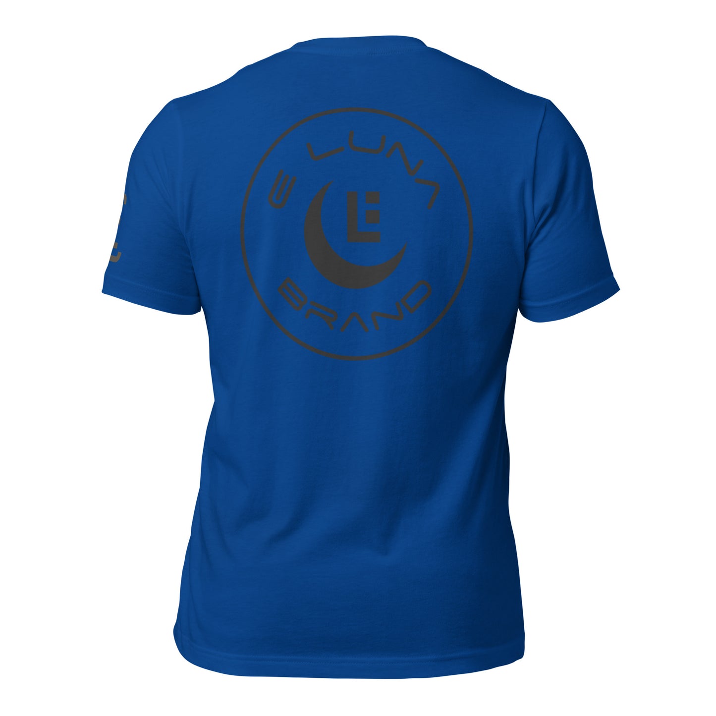 "SAN" Unisex Staple T-Shirt | E Luna Brand ELEMENT | 3 Black Logos: Front, Left Sleeve & Back