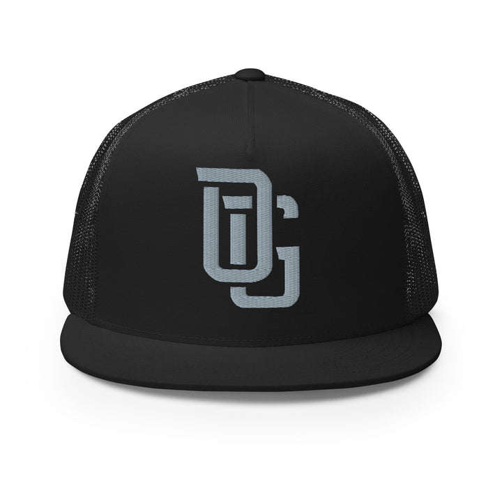 "OG" Five Panel Trucker Cap | E Luna Brand CLASSIC | 1 Grey Thread Logo | 3D Puff Edition