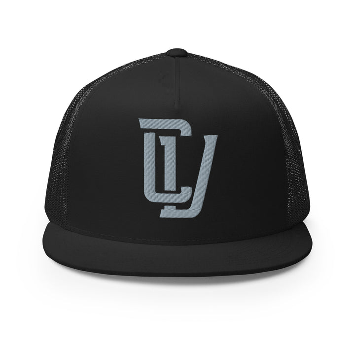 "CV" Five Panel Trucker Cap | E Luna Brand CLASSIC | 1 Grey Thread Logo