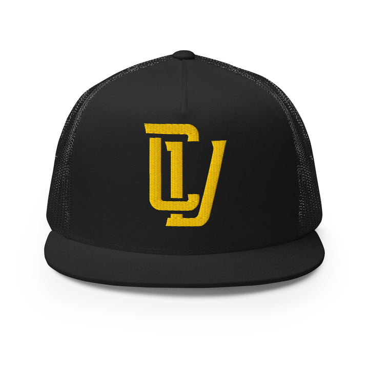 "CV" Five Panel Trucker Cap | E Luna Brand CLASSIC | 1 Gold Thread Logo