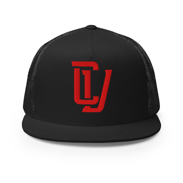 "CV" Five Panel Trucker Cap | E Luna Brand CLASSIC | 1 Red Thread Logo