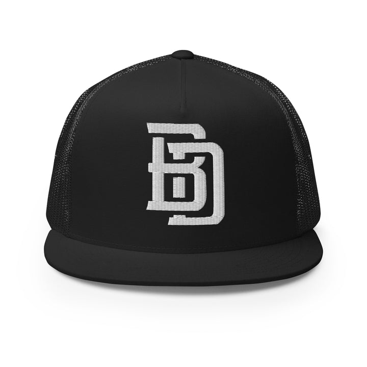Big Dog "BD" CLASSIC Five Panel Trucker Cap — front view