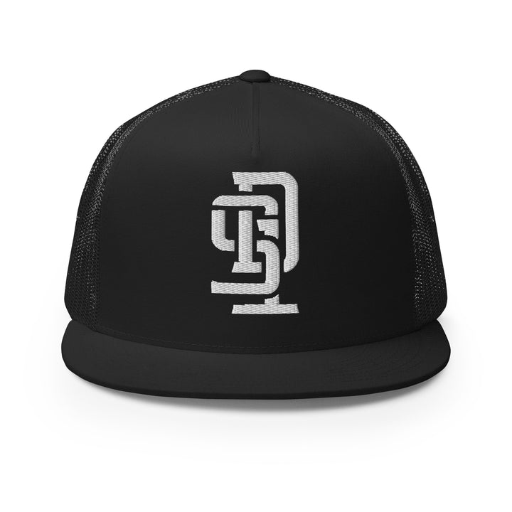 San Diego "SD1" CLASSIC Five Panel Trucker Cap — front view
