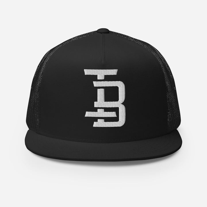 Imperial Beach "IB" CLASSIC Five Panel Trucker Cap — front view