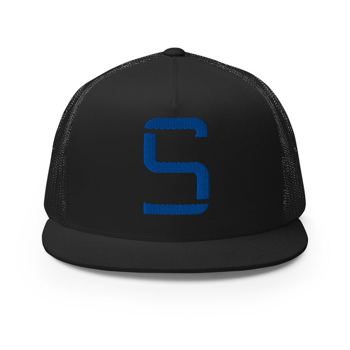 "S" Five Panel Trucker Cap | E Luna Brand CORE | 1 Royal Thread Logo