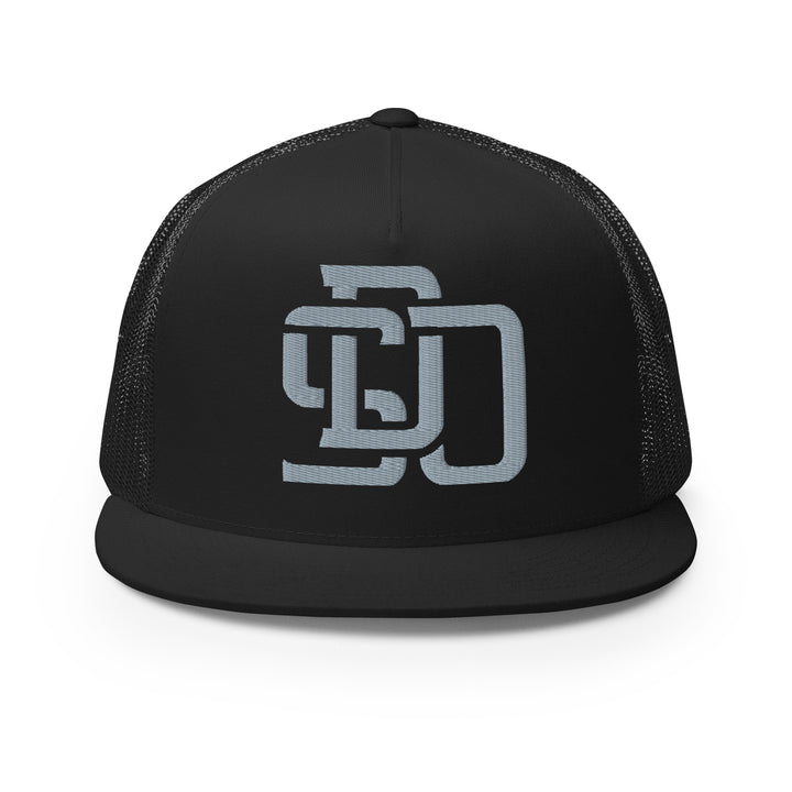 "SDO" Five Panel Trucker Cap | E Luna Brand CORE | 1 Grey Thread Logo