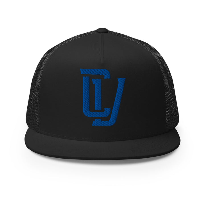 "CV" Five Panel Trucker Cap | E Luna Brand CLASSIC | 1 Royal Thread Logo | 3D Puff Edition