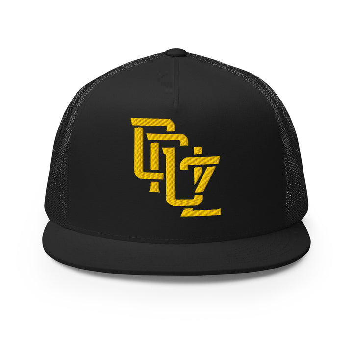 "CRUZ" Five Panel Trucker Cap | E Luna Brand CORE | 1 Gold Thread Logo